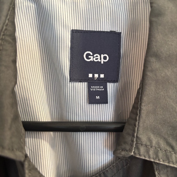 GAP Classic Black Trench Coat - Picture 4 of 6